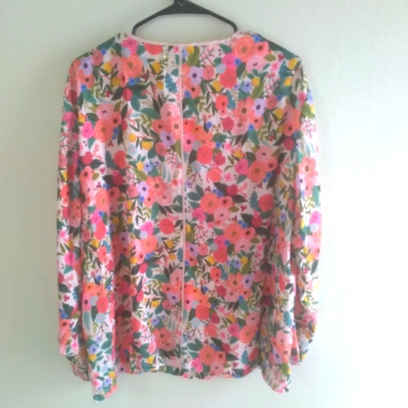 RIFLE PAPER CO SUMMERSALT Pajama Top, NWT - Picture 2 of 6